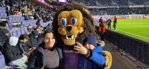 Violetter Klassenausflug