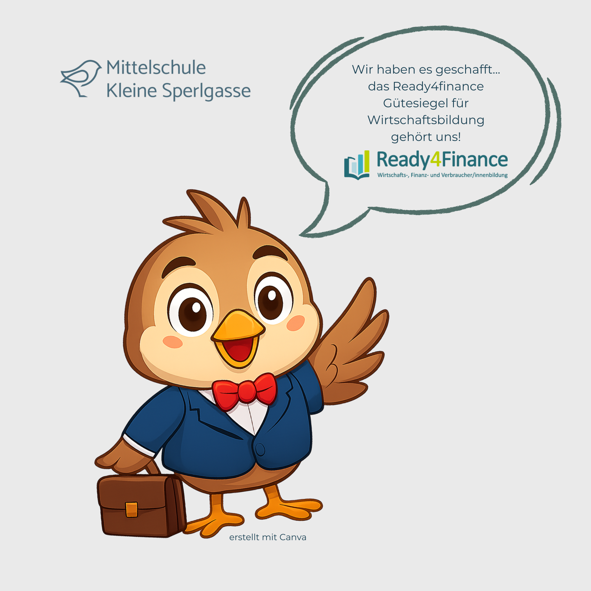 Mehr über den Artikel erfahren Unsere Schule wurde mit dem Ready4Finance-Gütesiegel ausgezeichnet